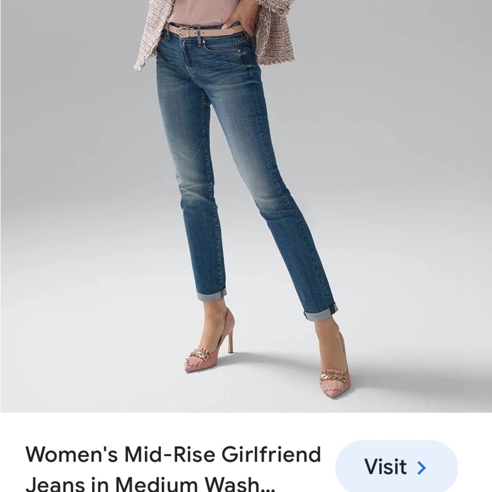50%offw❤️ NWT Express Distressed Girlfriend Cropped Denim Jeans 0 J022